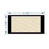 MGA 2x1 Yardage Tag (Black/Gold) Thumbnail