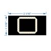 MGA 2x1 Yardage Tag (Black/Gold) Thumbnail