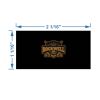 MGA 2x1 Yardage Tag (Black/Gold) Thumbnail