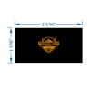 MGA 2x1 Yardage Tag (Black/Gold) Thumbnail