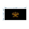 MGA 2x1 Yardage Tag (Black/Gold) Thumbnail