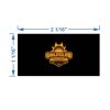 MGA 2x1 Yardage Tag (Black/Gold) Thumbnail