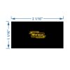 MGA 2x1 Yardage Tag (Black/Gold) Thumbnail