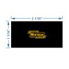 MGA 2x1 Yardage Insert - Black/Gold Thumbnail